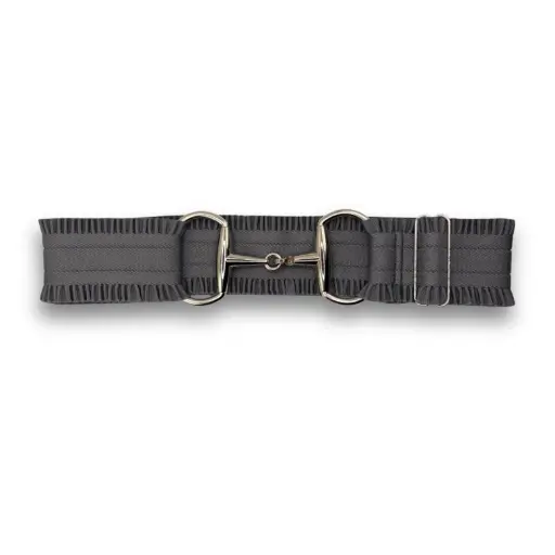 Cavallure elastische plooiriem snaffle grey